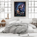 11CT Full Embroidery DIY Butterfly Girl Stamped Cross Stitch Art Needlework Kit