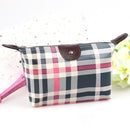 Portable Waterproof Print PU Cosmetic Bag Travel Toiletry Wash Bag (Lattice