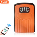 BOX02 Waterproof Smart Key Storage Box w/ Code Tuya APP Unlocking (Orange) Newly