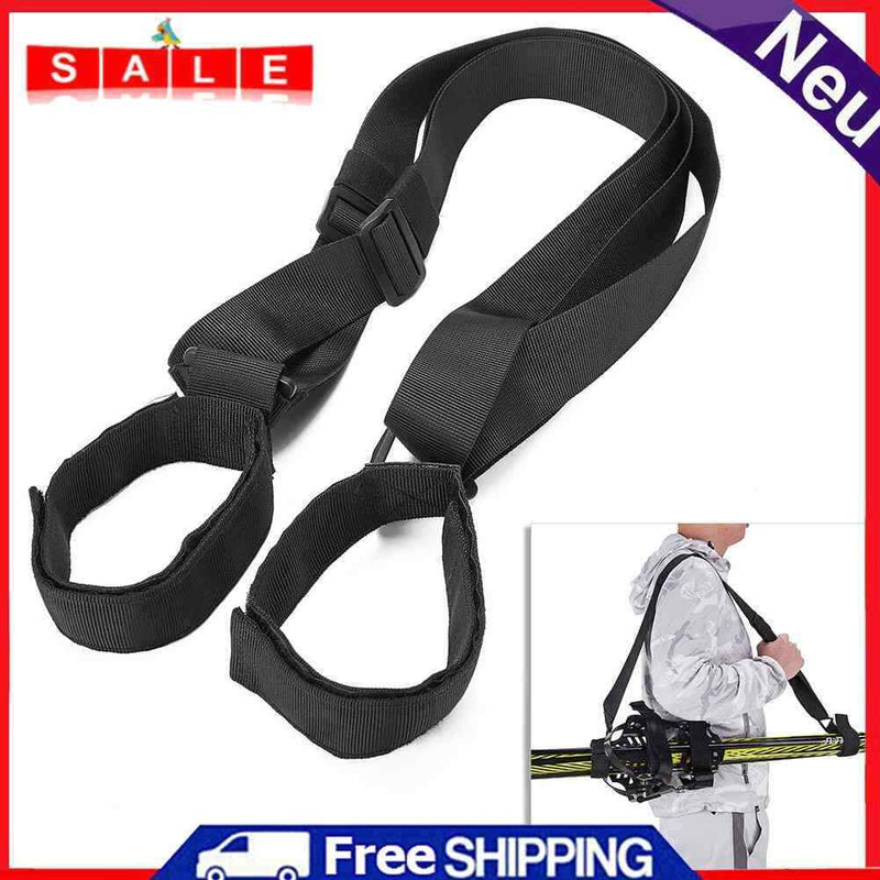 Ski Backpack Carrier Ski Carry Sling Strap Double Shoulder Backpack Fixed Belts