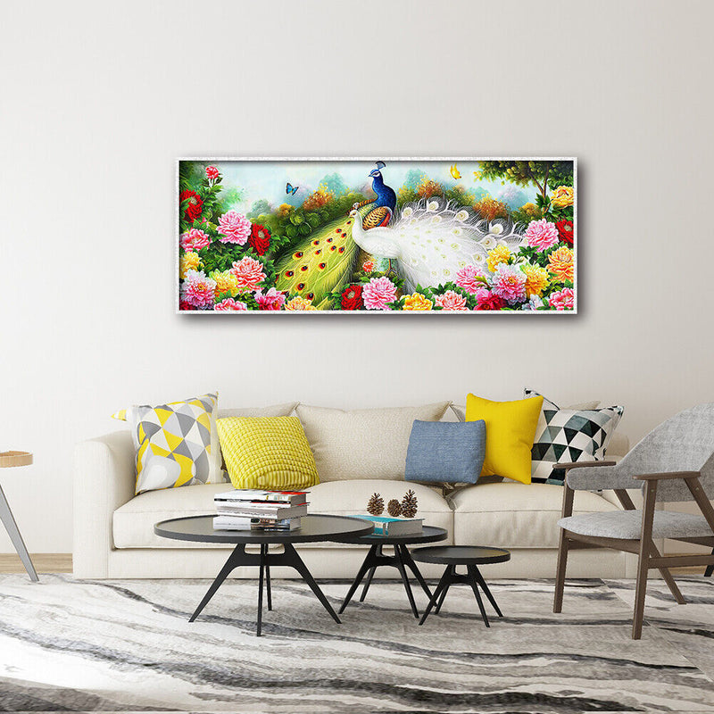 110x45cm Peacock DIY Special-shaped Diamond Painting Rhinestone Cross Stitch