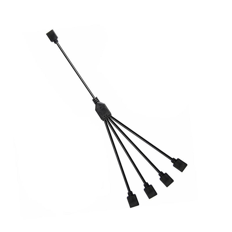 5V 3Pin Extension Cable Adapter RGB Splitter Cable for MSI ASUS ASRock LED