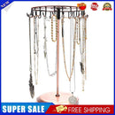 Rotating Jewelry Organizer Necklace Bracelet Display (Round Base Bronze)