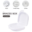 Retainer Box - Orthodontic Denture Mouth Guard Box Oral Care Case (White) Newly