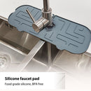 Faucet Absorbent Draining Mat Splash Guard Sink Water Drying Pad (Grey) Newly