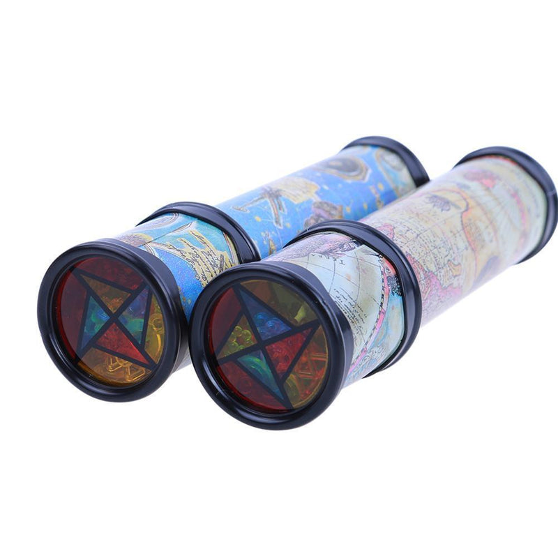 Rotating Kaleidoscopes Colorful World Preschool Toys Kid Children(20cm)