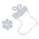 2pcs Snowflake Christmas Boat Cutting Dies Stencils Scrapbook Photo Al