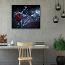 Point Drill Craft 5D Rose Lover Round Drill Diamond Painting On Canvas Mosaic