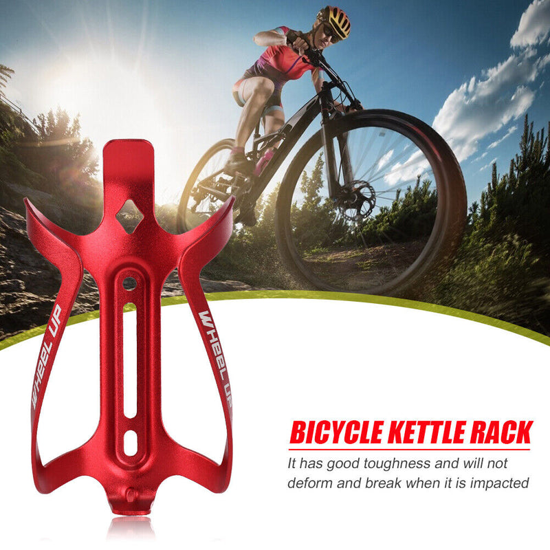Metal MTB Bike Water Bottle Cage Cycling Drink Cup Holder Bracket (Red) Newly