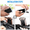 360°Silicone Mobile Phone Holder Bicycle Motorcycle Pram Shockproof Bracke hot.