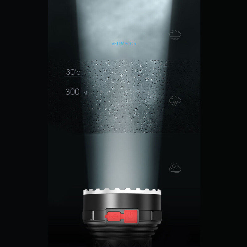 7COB+LED 400LM Portable Flashlight USB Rechargeable Camping Hiking Torch Newly