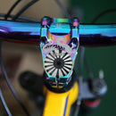 MTB Bike Headset Cover w/ Screw Road Bicycle Top Cap Covers (White Stripe) Newly