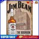 Retro Alcoholic Drinks Metal Plate Painting Bar Tin Plaques Wall Sign (D)
