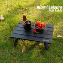 Outdoor Picnic Mini Folding Table Home Bed Computer Aluminum Collapsible Desk