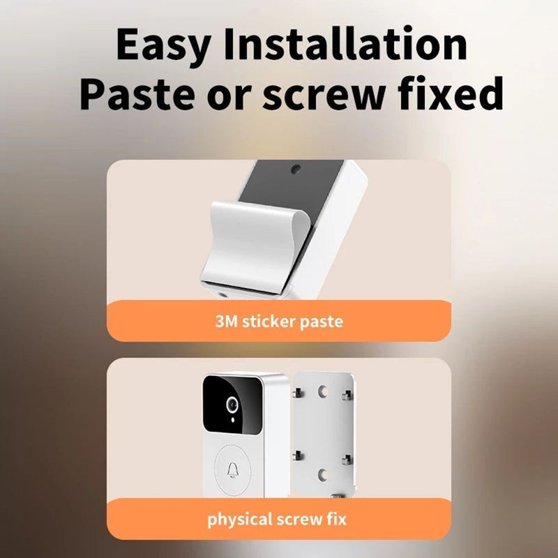 Vision HD Camera Video Doorbell Wifi Doorbell Intercom Wireless Smart Doorbell