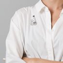 Fashion Measuring Tape Brooch Creative Retro Badges Ornaments Jacket Accessories