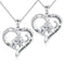Women Girls "Always In My Heart" Animal Pendant Elephant Necklace Zircon