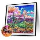 5D DIY Full Round Drill Cactus Diamond Painting Rhinestone Decoration Craft