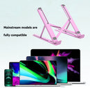 Foldable Laptop PC Stand Notebook Adjustable Riser Cooling Bracket (Pink) Newly