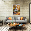 12x16 inch Full Round Drill Diamond Painting House in Forest Mosaic Picture Kit