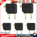 3.5mm Jack Audio Adapter for Airplane Travel Earphone Headphone (5pcs) Newly
