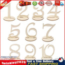 10pcs Wooden Wedding Table Number Seat Cards Ornament Craft (One to Ten) Newly