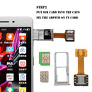 Phone Geek Nano Cato Hybrid Sim Slot Micro SD Extender Dual SIM Card Adapter