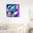 Oil Paint By Numbers Picture DIY Painting Dolphin Animal Nature House Decor Kit