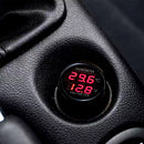 Digital Voltmeter Thermometer Monitor for Car SUV RV Truck Boat (Red+Red) Newly