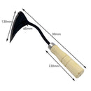Homi Korean Traditional Plow Hoe Farming Garden Digging Wooden Hand Handle