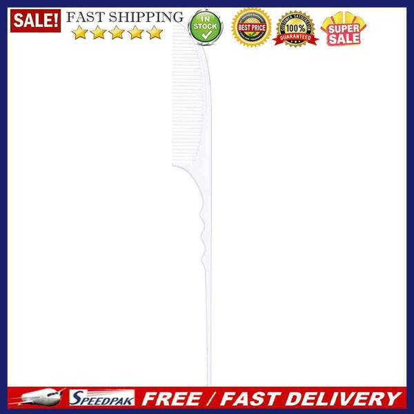 Pointed Tail Comb Anti-Static Plastic Rat Tail Hair Comb Hairdresser Hair Bru
