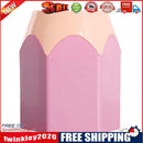 Pen Vase Makeup Brush Holder Stationery Desk Container Office Supply (Pink)