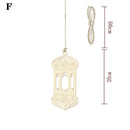 Pendant Decoration Wood Ornaments Wooden Hanging Decor Moon Stars Lantern