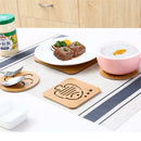 Dining Tables Coasters Fiber Wood Board Home Decoration Placemats