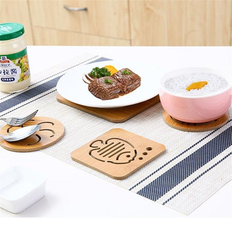 Dining Tables Coasters Fiber Wood Board Home Decoration Placemats