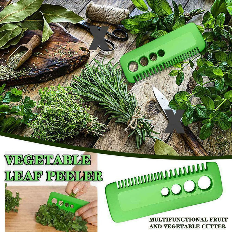 Kitchen Vegetable Leaf Peeler Multi-Function Slicer Tool Leaf Gadget T4U2