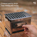 Outdoor Camping Mini BBQ Grill Portable Folding Card Type Stove Barbecue Grill~