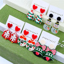 Gifts Fashion Jewelry Acrylic Stud Ear Ring Christmas Earrings Drop Earrings