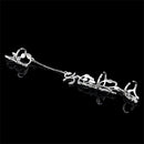 Jewelry Rhinestone Double Finger Conjoined Ring Wedding Party Bride Ring
