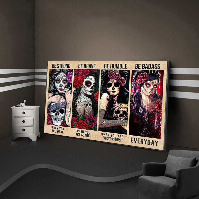 DIY Digital Picture Beauty Skeleton Frameless Oil Painting By Number Handicraft