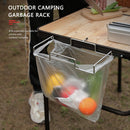 Stainless Steel Outdoor Camping Picnic Trash Bag Holder Garbage Storage Rack