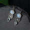 Wedding Jewelry Party Chic Peridot Moonstone Topaz Ear Stud Moonstone Earrings