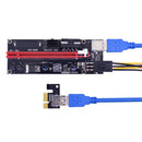 PCI-E Riser Card PCI Express 1X to 16X Extender PCIe Adapter 4Pin 6Pin Power