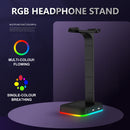 Headphone Headset Holder with RGB Light Earphone Bracket Desktop Display Stand