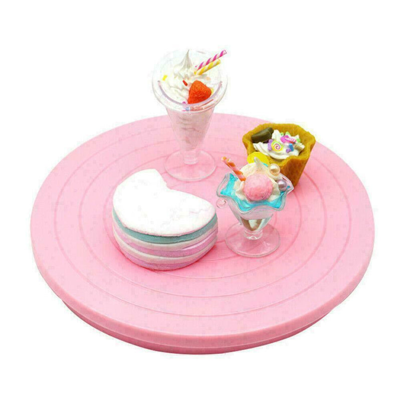 Rotating Revolving Plate Cake Decorating Turntable T1E2 Baking DIY Display Z1H3