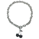 Steel Gothic Link Chain Hip Hop Necklace Cherry Pendant Clavicle Chain