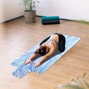 #A PU+Rubber Thickness Yoga Mat Non-Slip Exercise Pad with Position Line