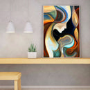 Diamond Round 5D DIY Mosaic Painting Kit Abstract Woman Full Drill Picture Craft