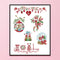 Full Cross Stitch Cotton 14CT Printed Christmas Needle Handmade Craft Kit