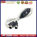 2m MIDI Cable to USB IN-OUT Converter PC to Keyboard Pianos Music Adapter C